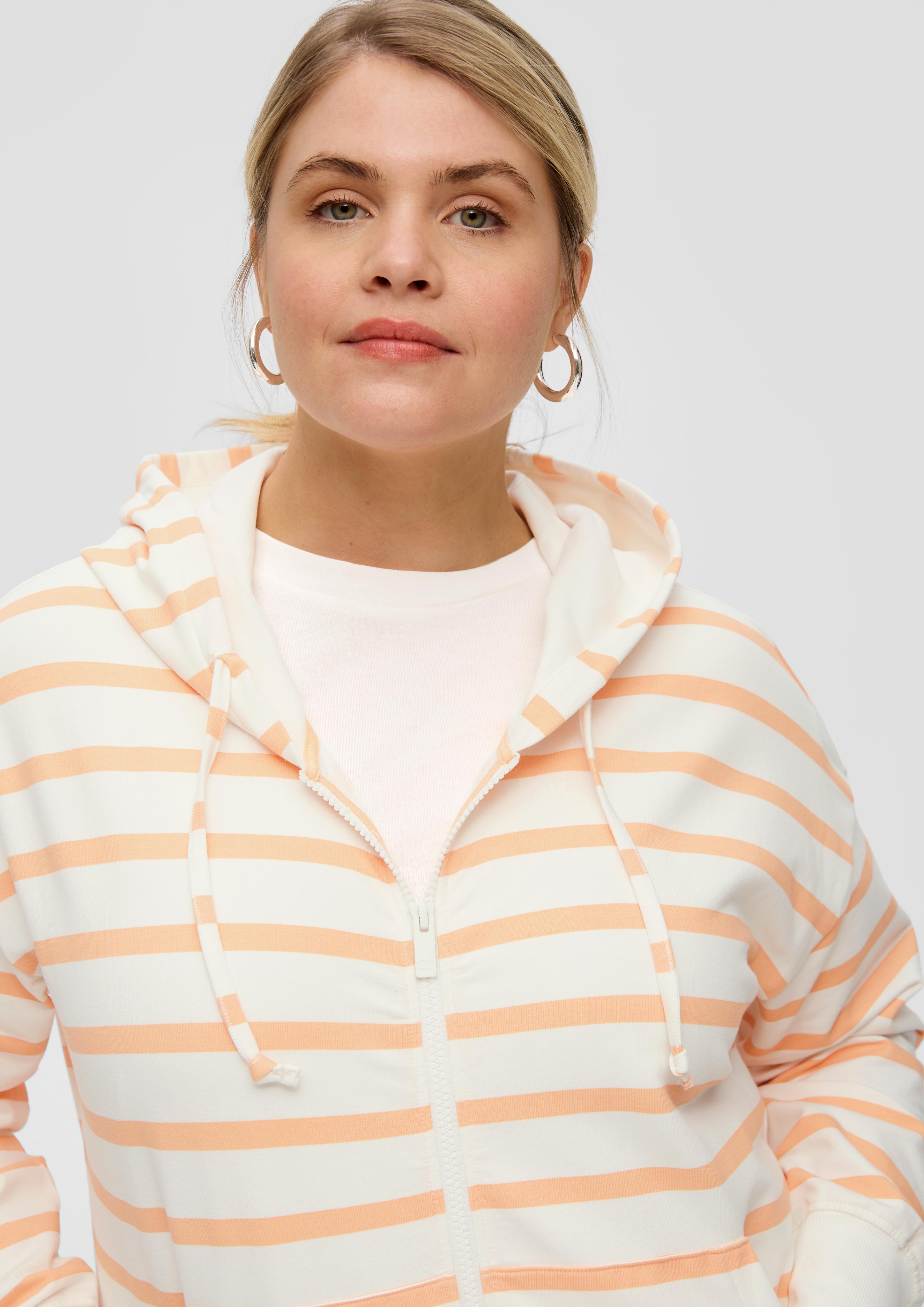 Gestreifter Hoodie im Boxy Fit  2151503-21G0