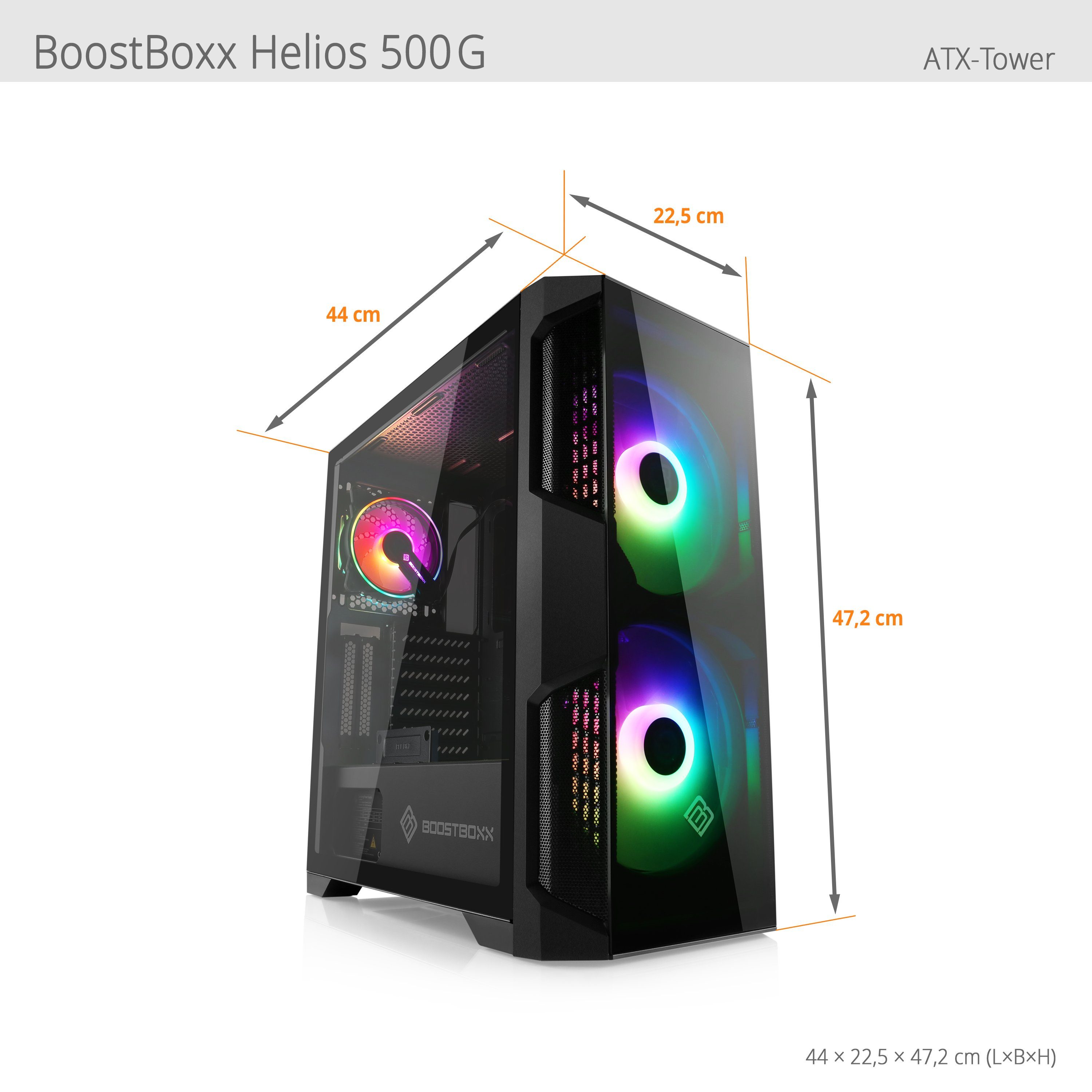 CSL Sprint L6112 Gaming-PC (AMD Ryzen 5 5600G, AMD Radeon RX 6400, 16 GB RAM, 1000 GB SSD, Luftkühlung)