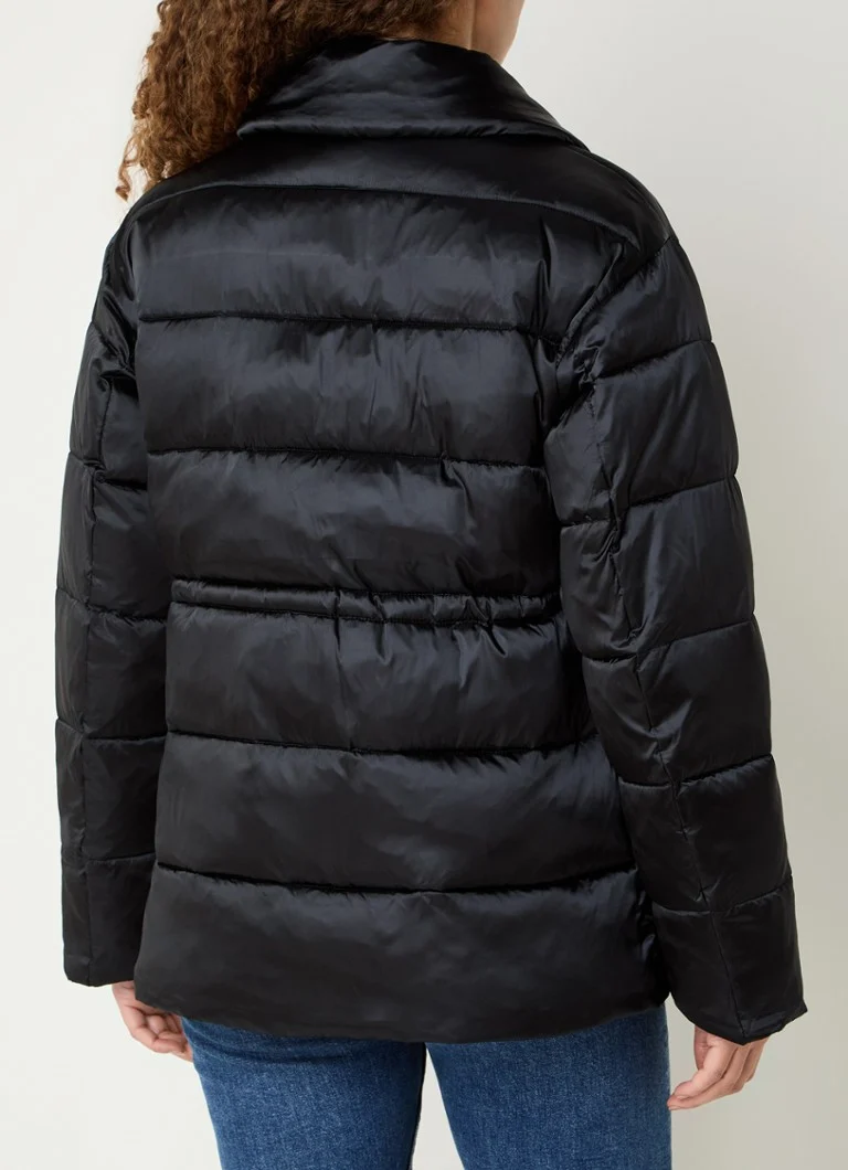 Calvin Klein satin puffer jacket with zip pockets