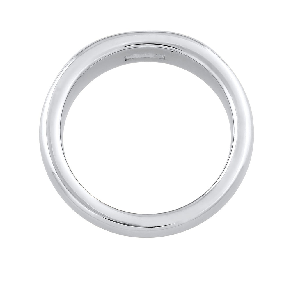 Elli PREMIUM Elli PREMIUM Bague Femmes Bande Élégant Simple avec Topaze en Argent Sterling 925 Bague