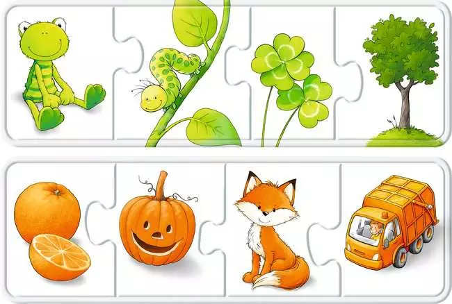 Kinderpuzzle ab 2 Jahren - Alle meine Farben - 4 Teile