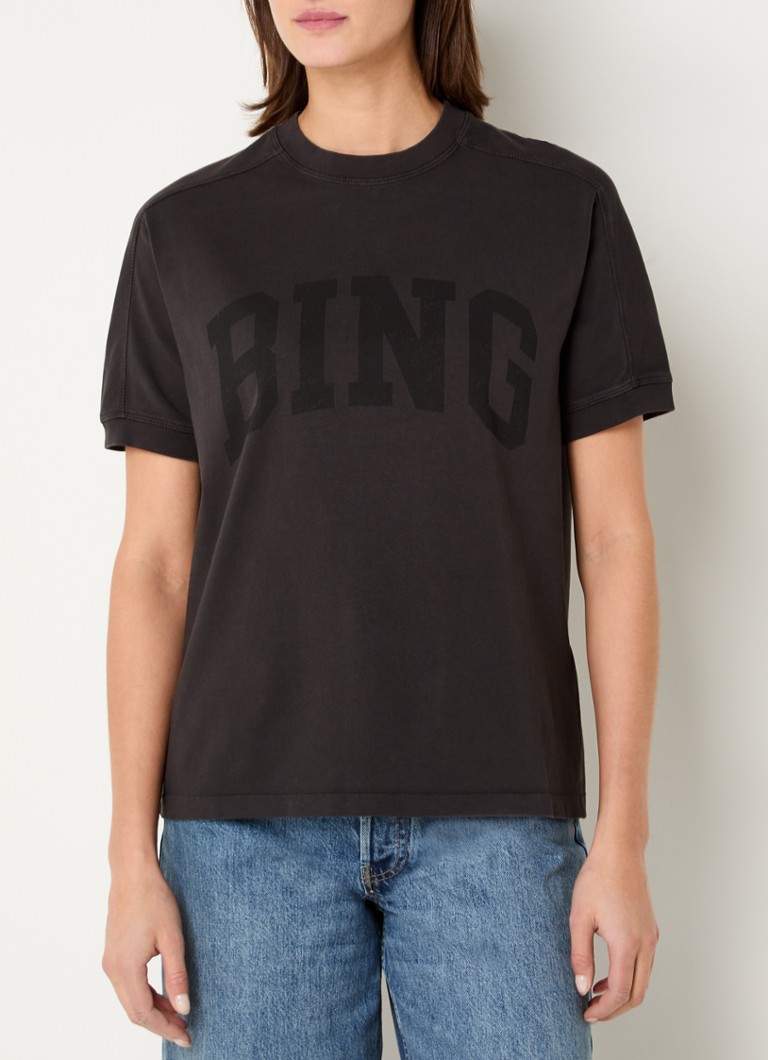 Tricou Anine Bing Jaylin cu logo imprimat