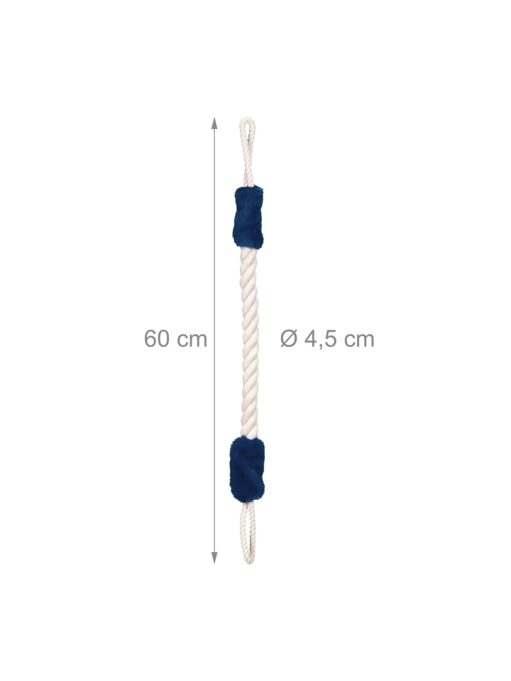 relaxdays 2 x Türkordel in Beige/ Dunkelblau günstig kaufen onesize