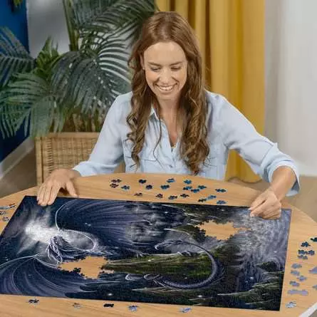 Puzzle 1500 Teile - Der Schwarzblaue Drache
