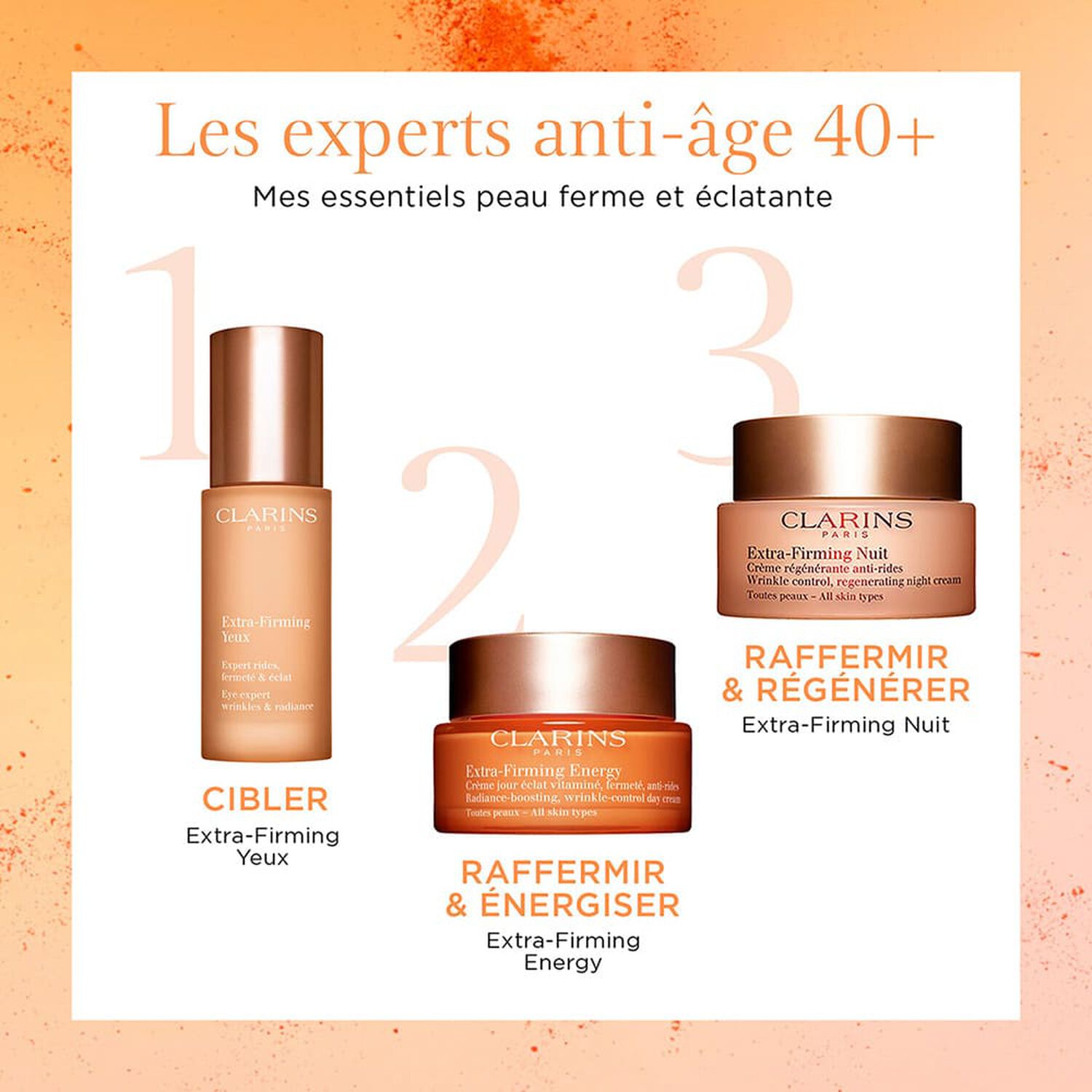 Clarins Extra-Firming Energy Crème de Jour Vitaminé, Fermeté, Anti-Rides