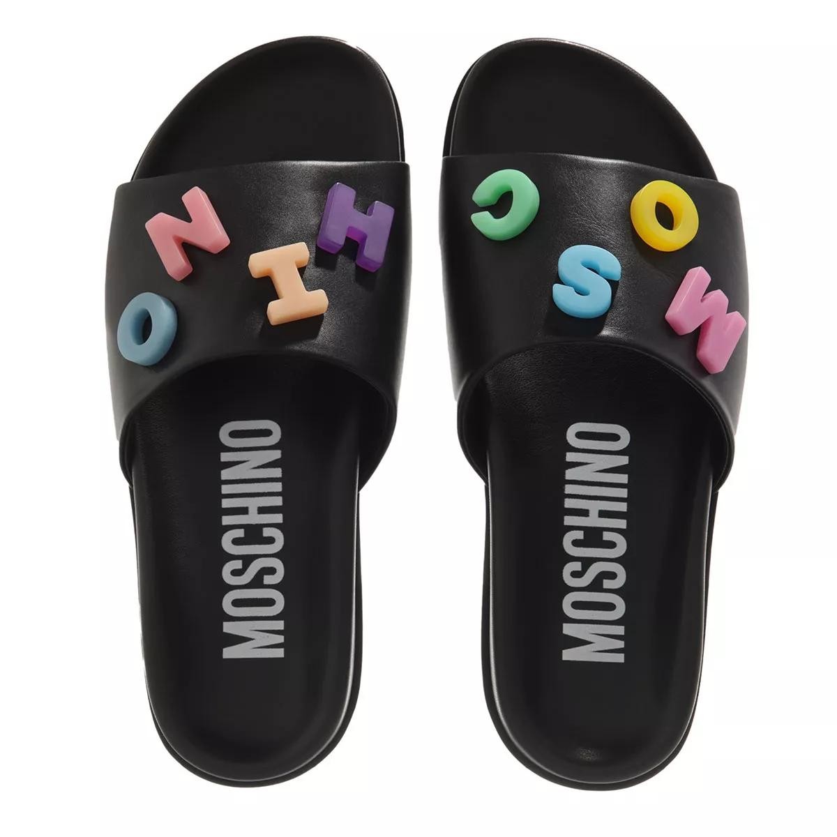 MOSCHINO Pantoletten schwarz Slide