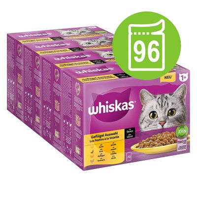 Jumbopack Whiskas 1+ Adult Frischebeutel 96 x 85 g
