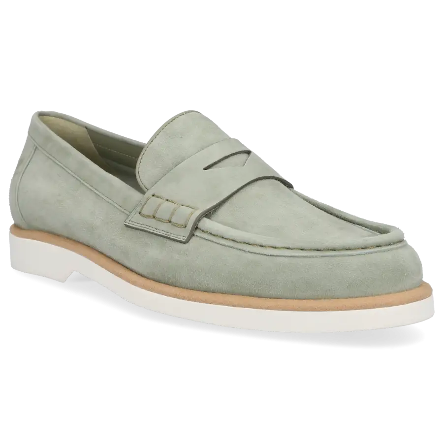 Santoni - Loafer 59818 Veloursleder - grün