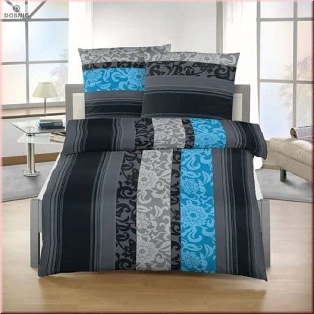 Bettwäsche Biber Bettwäsche 155x220 cm 80x80 cm anthrazit Barock petrol, soma, Biber, 2 teilig, biber bettwäsche 155x220 warm sale Weihnachten bieberbaumwolle