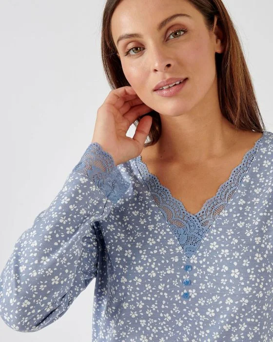 Chemise de nuit maille Thermolactyl recyclée