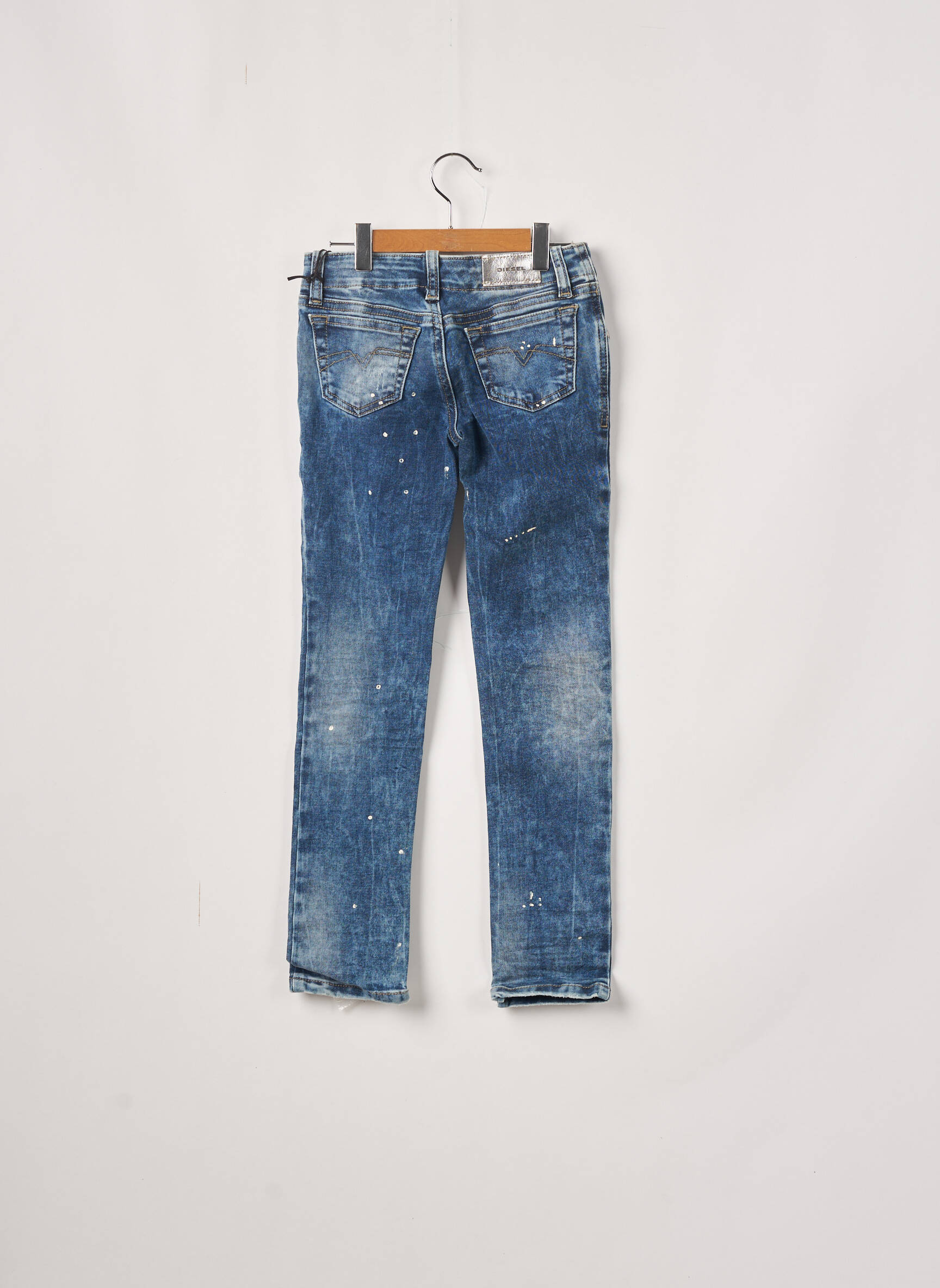 Diesel Jeans Coupe Slim Fille couleur bleu