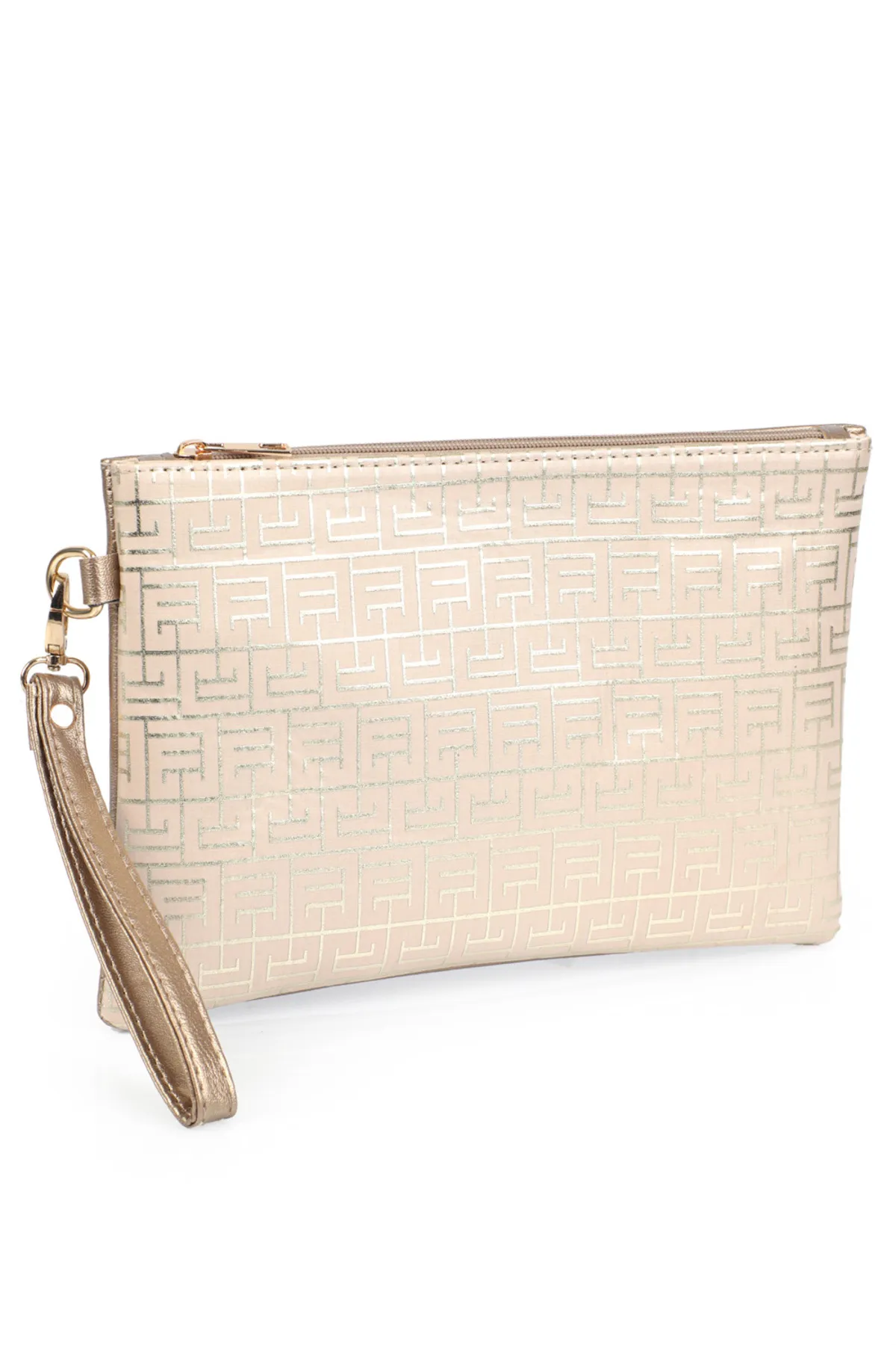 Capone Outfitters  Capone Satin Labyrinth gemusterte Paris Damen-Clutch