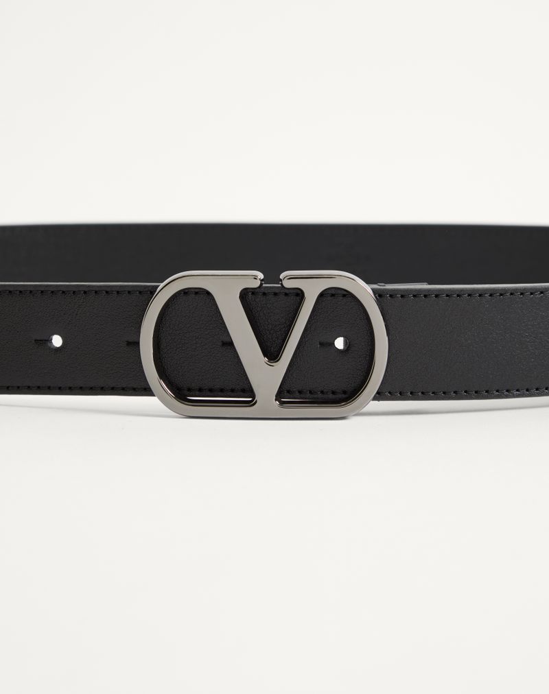 VLogo Signature Bælte i skinnende kalveskind 30 mm