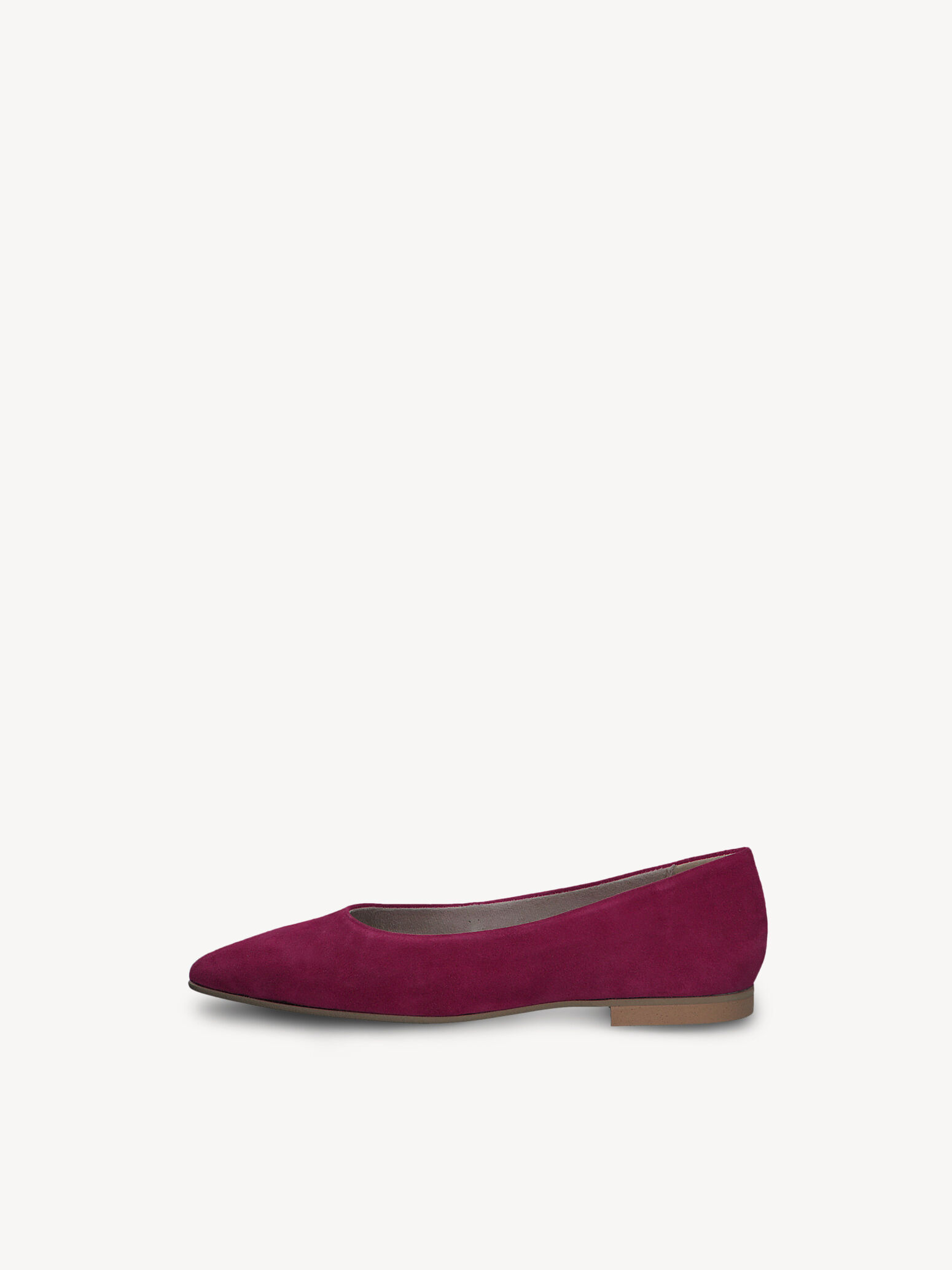 Ballerine en cuir - rose fuchsia