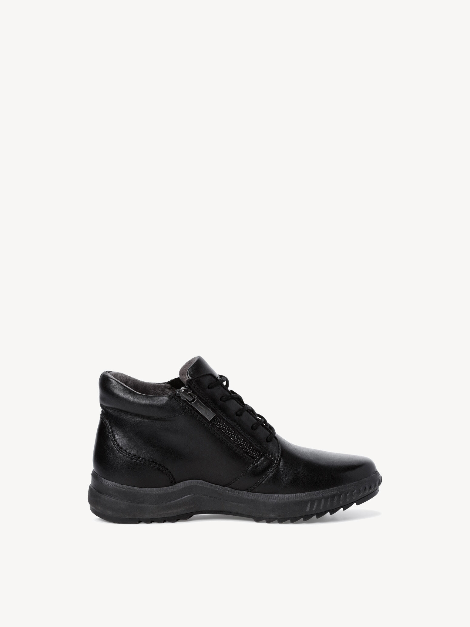Bottine en cuir - noir