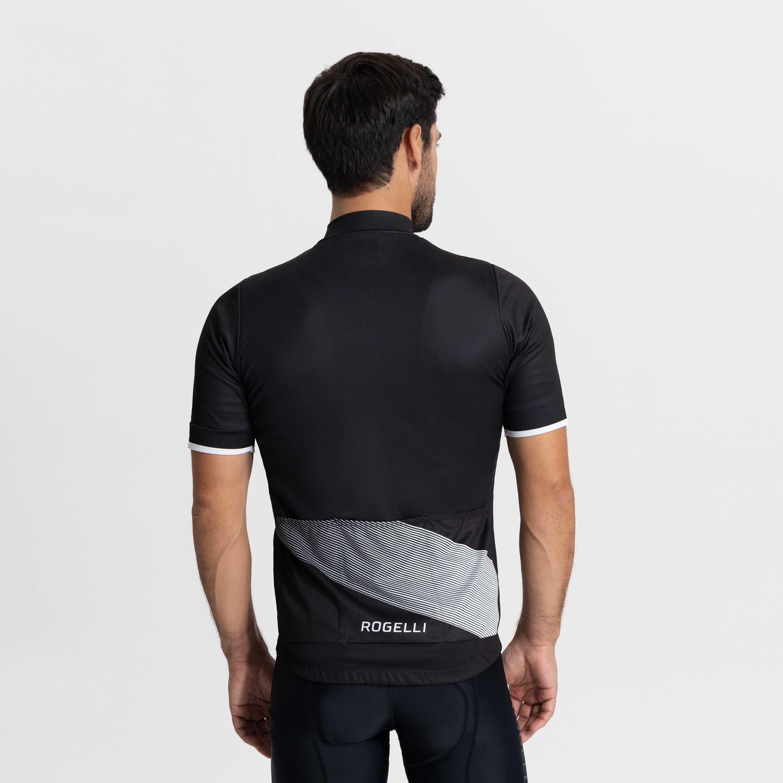 Rogelli Groove Schwarz Herren Radtrikot Kurzarm