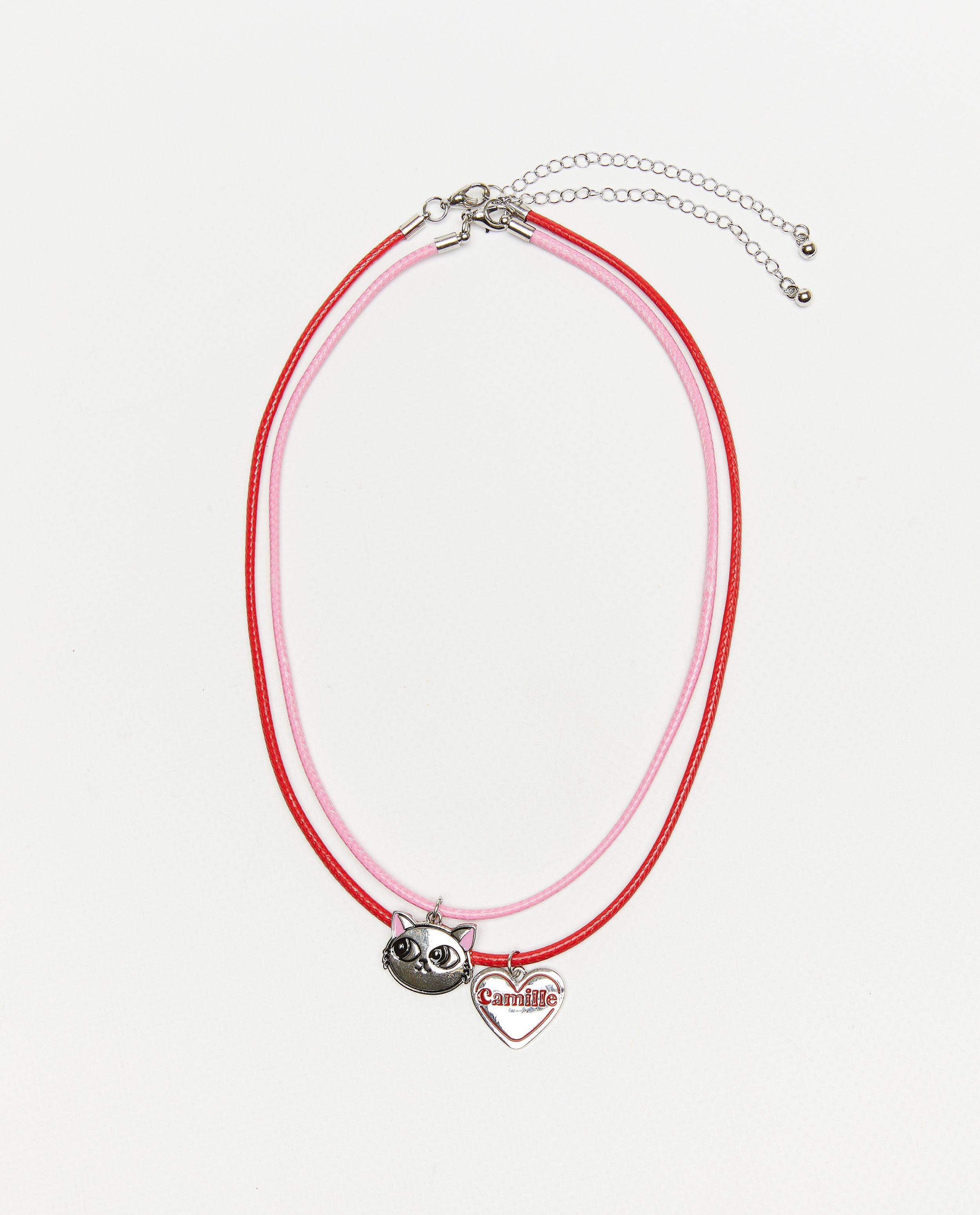 Set de 2 coliere CAMILLE gri deschis