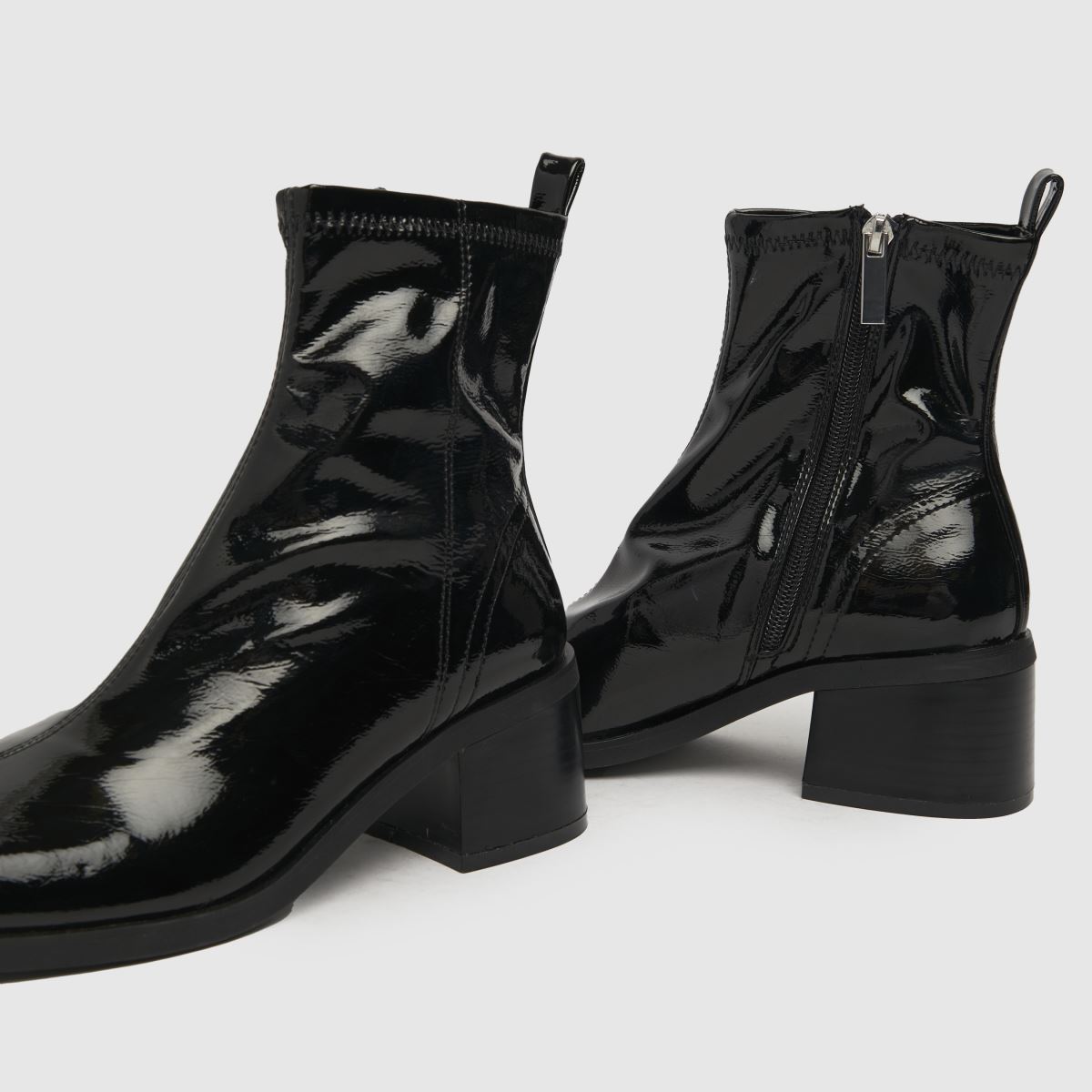 Schuh Blake stretch, szögletes orrú csizma fekete színben