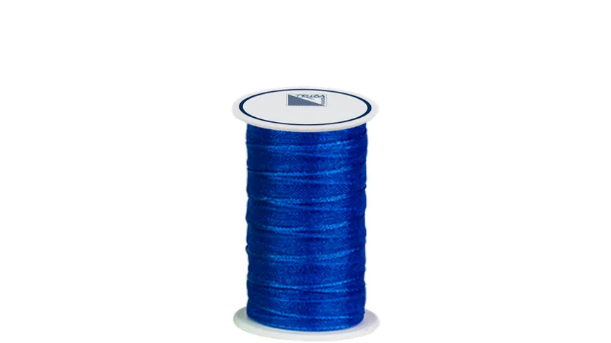 TRUBA Chiffonband mit Webkante 7mm x 5m blau 5 m