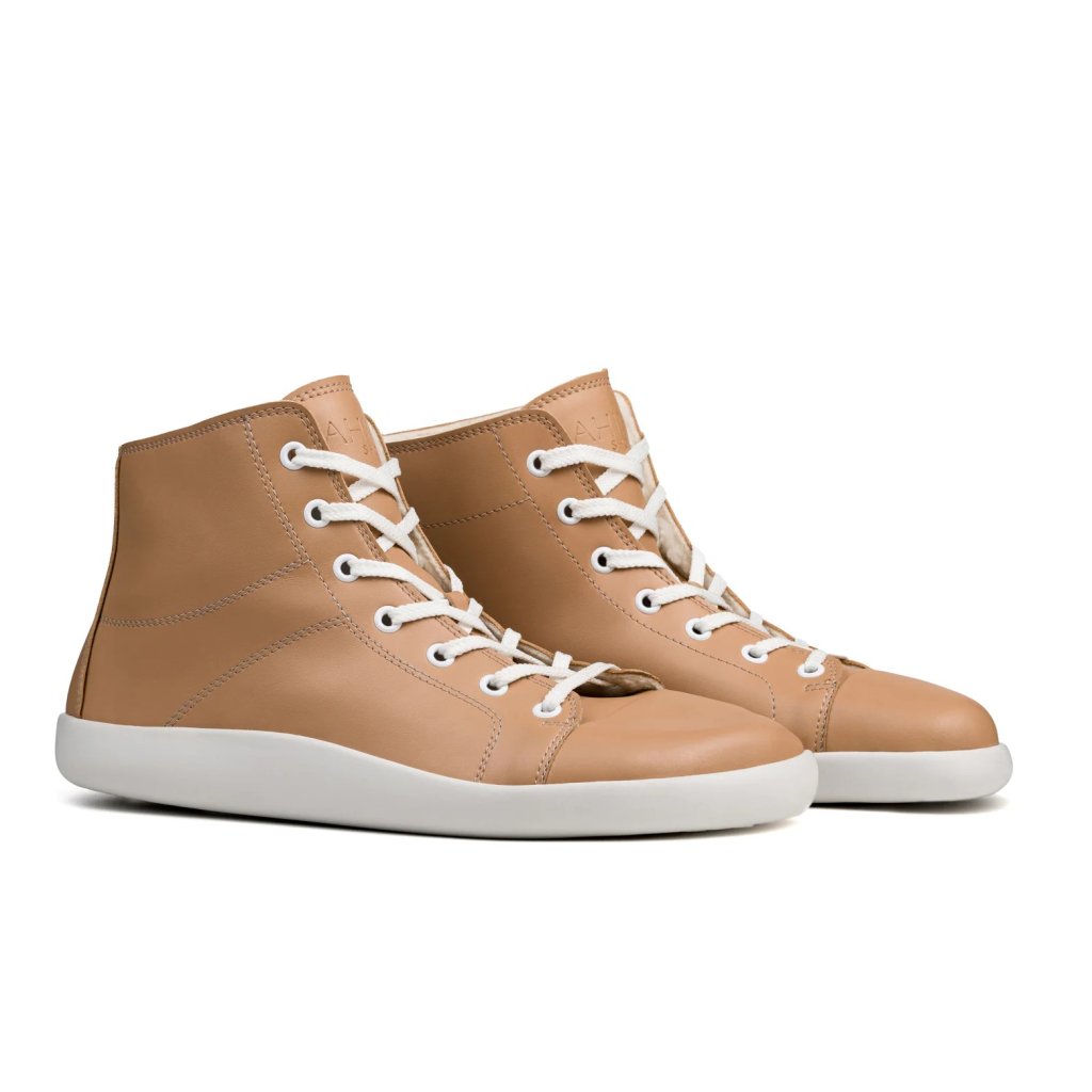 Ahinsa Tara Winter beige Knöchelsneaker