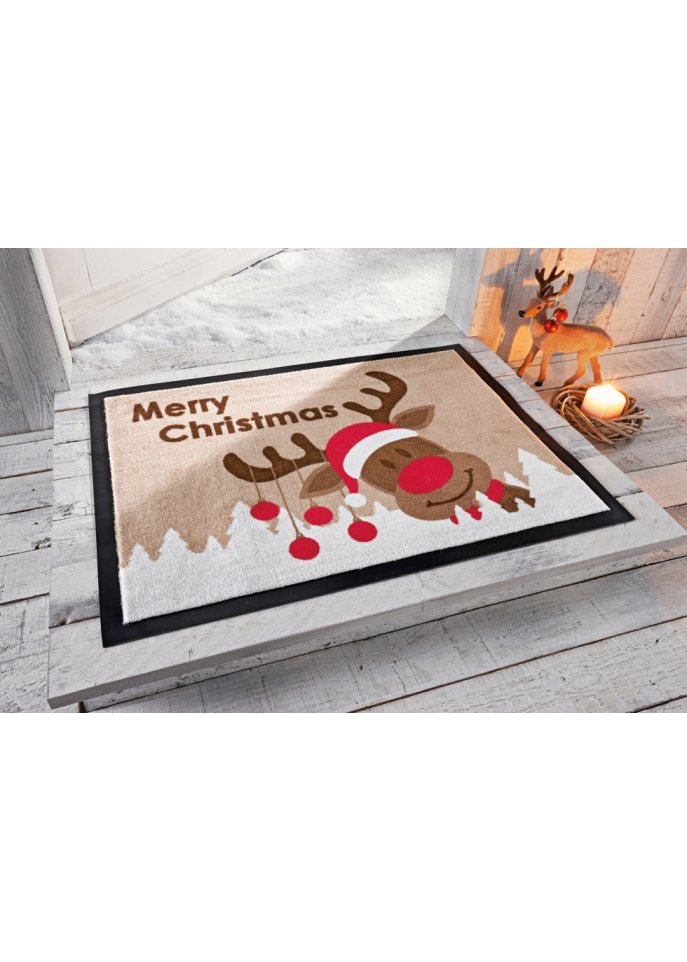Fußmatte mit Merry Christmas Schriftzug