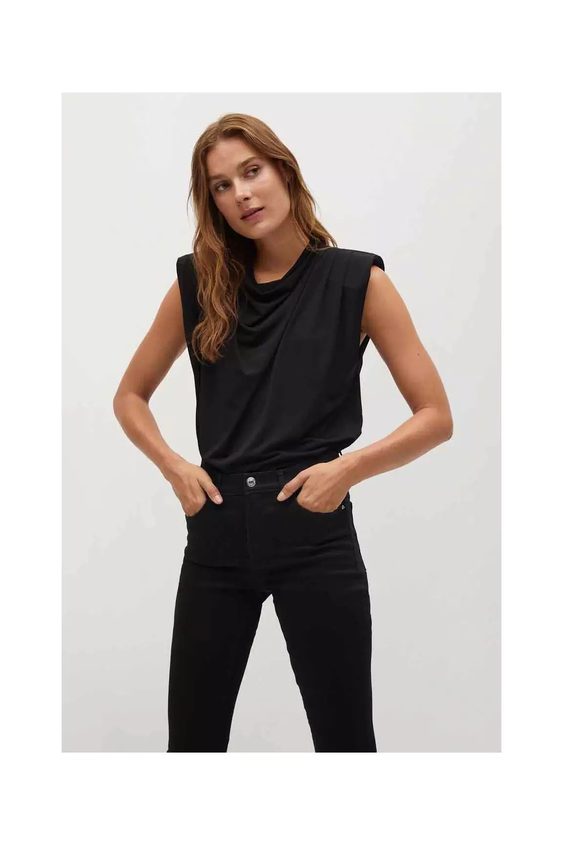 Mango Tops Femme couleur noir