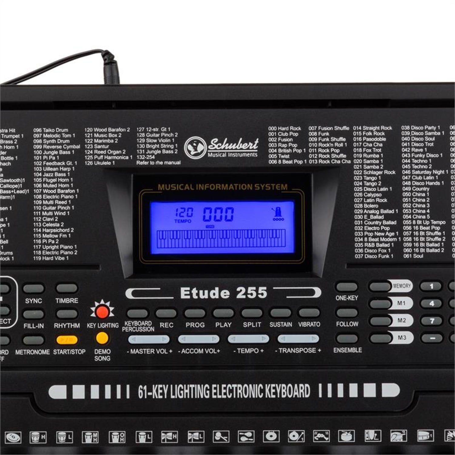 Schubert Keyboard Etude 255 Keyboard