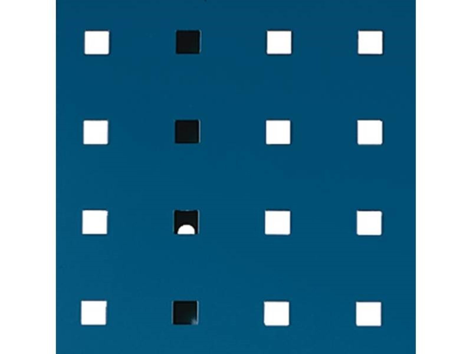 Bott Arbeitsplatte Lochplatte B457xL495mm enzianblau BOTT symmetrisch perforiert · aus 1