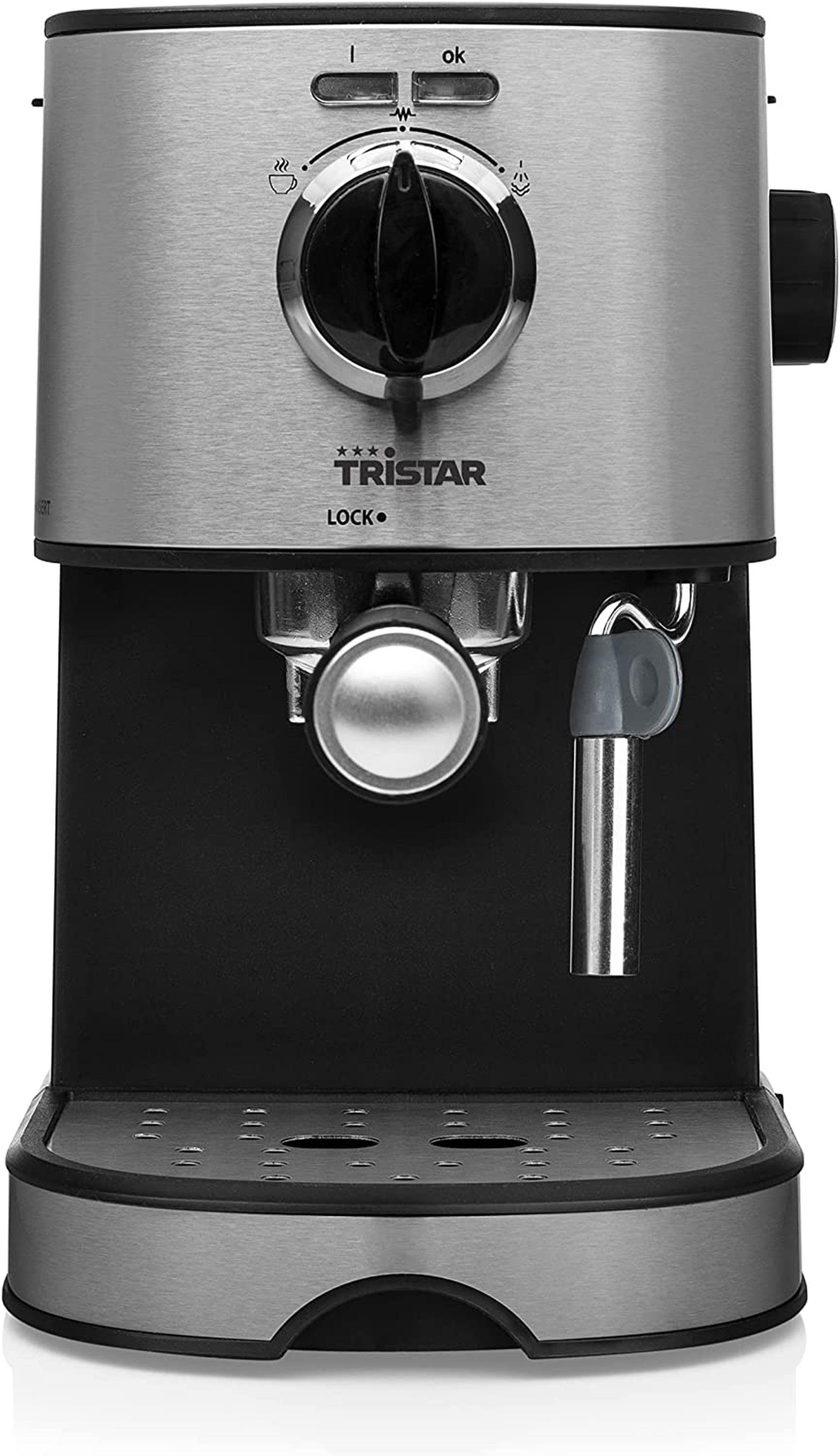 Tristar Espressomaschine CM-2275 Espressomachine Espresso Automat Barista Siebträgermachine, Milchschaumdüse