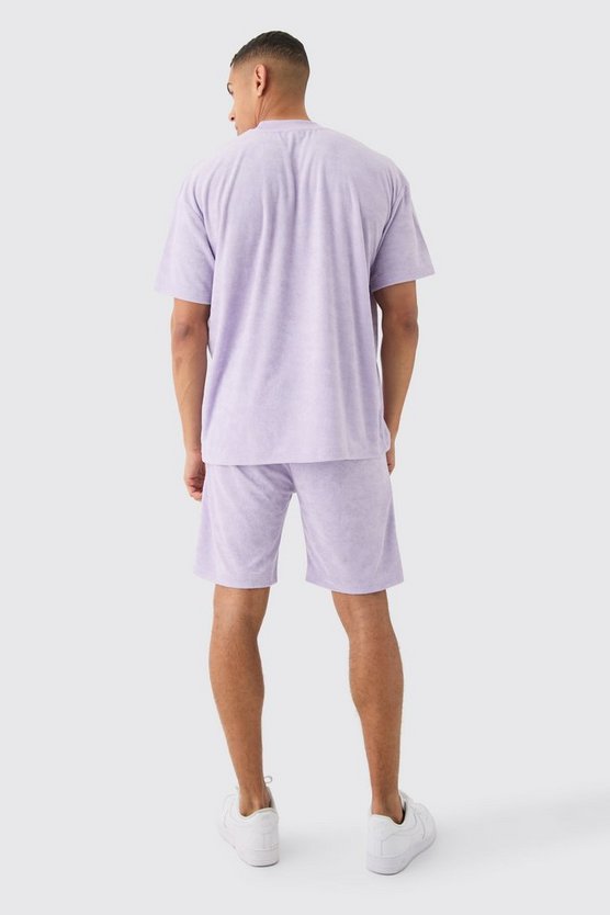 Oversize Frottee Homme T-Shirt & Shorts