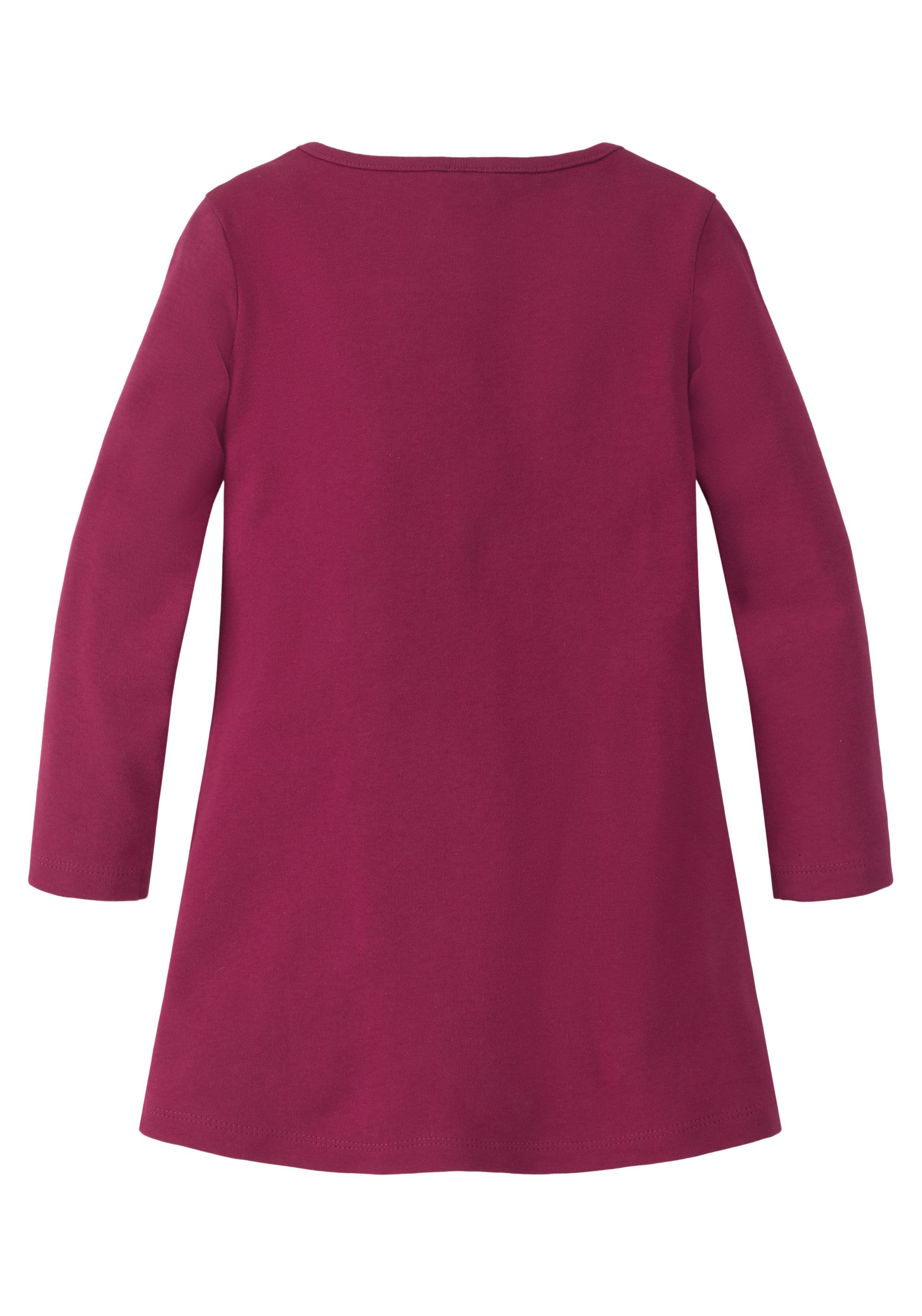 KIDSWORLD Langarmshirt PFERD in langer Form mit schönem Pferdemotiv aus Pailletten