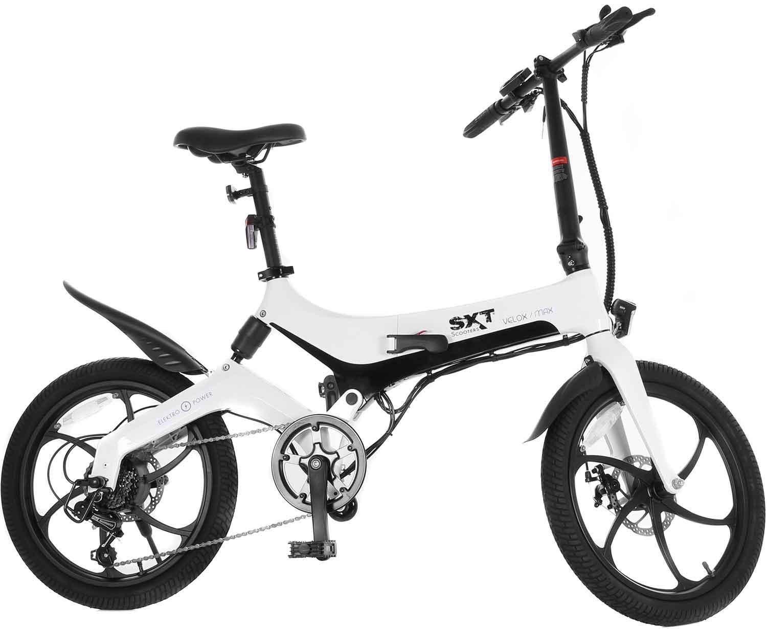 SXT Scooters E-Bike Velox MAX, 6 Gang, Heckmotor, 280,8 Wh Akku
