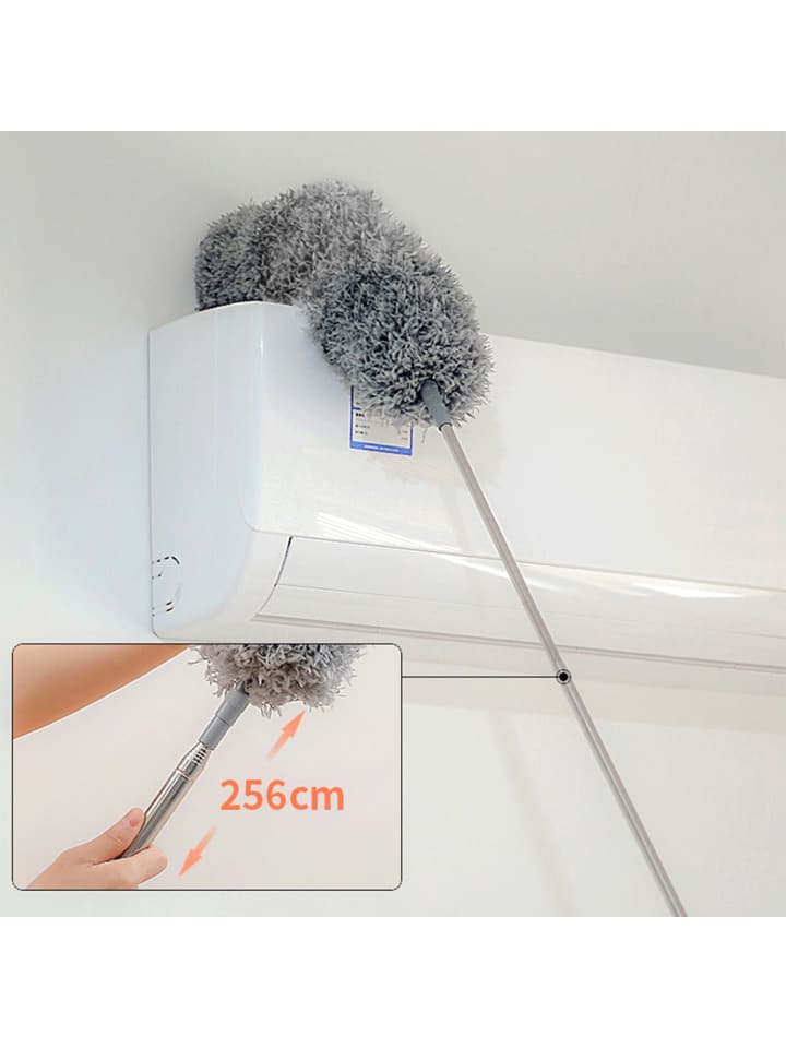 Intirilife Mikrofaser Staubwedel mit Teleskopgriff in Grau günstig kaufen onesize