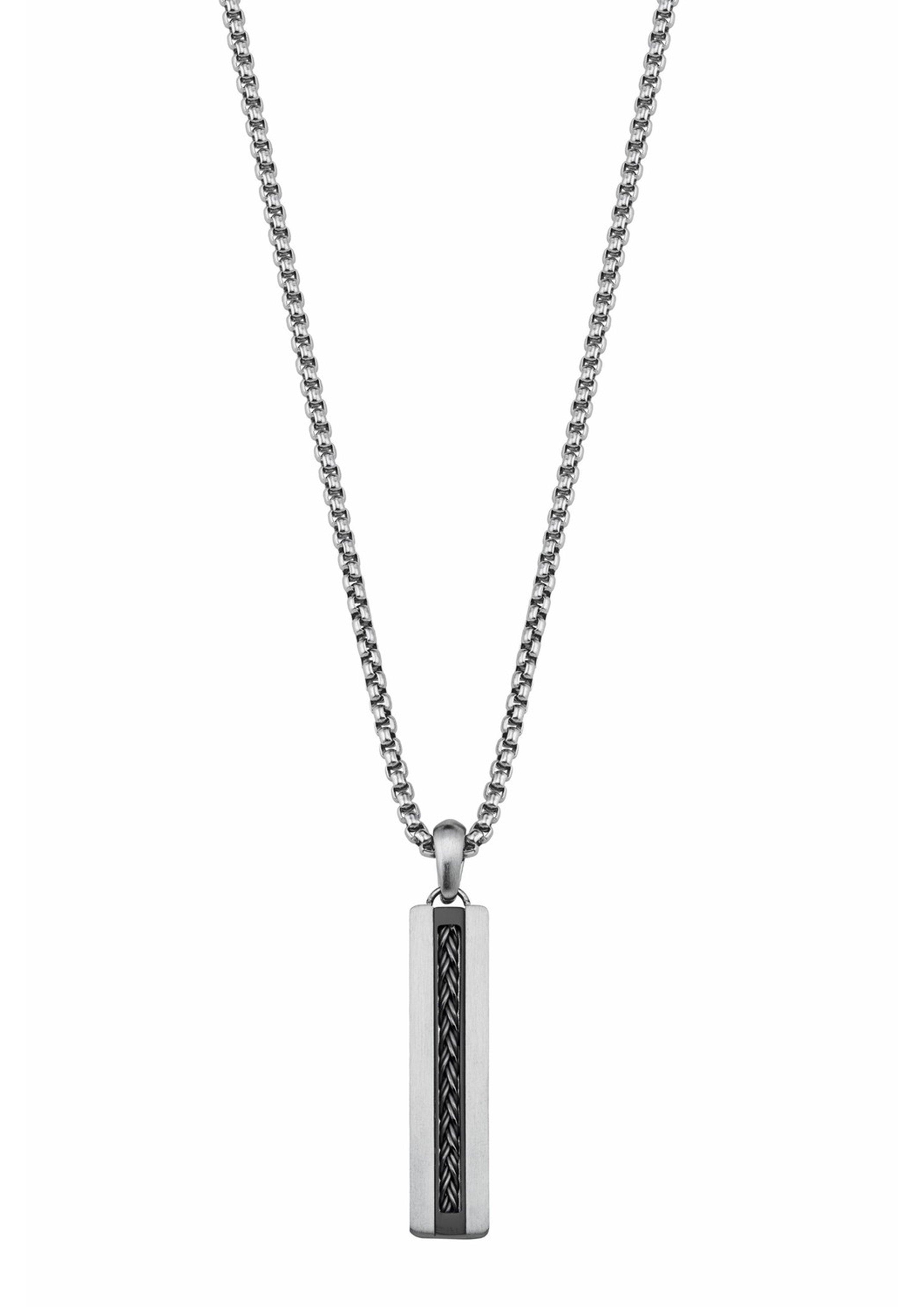 Kette mit Dog-Tag Anhänger aus Edelstahl  272.002.6411.4336-99B0