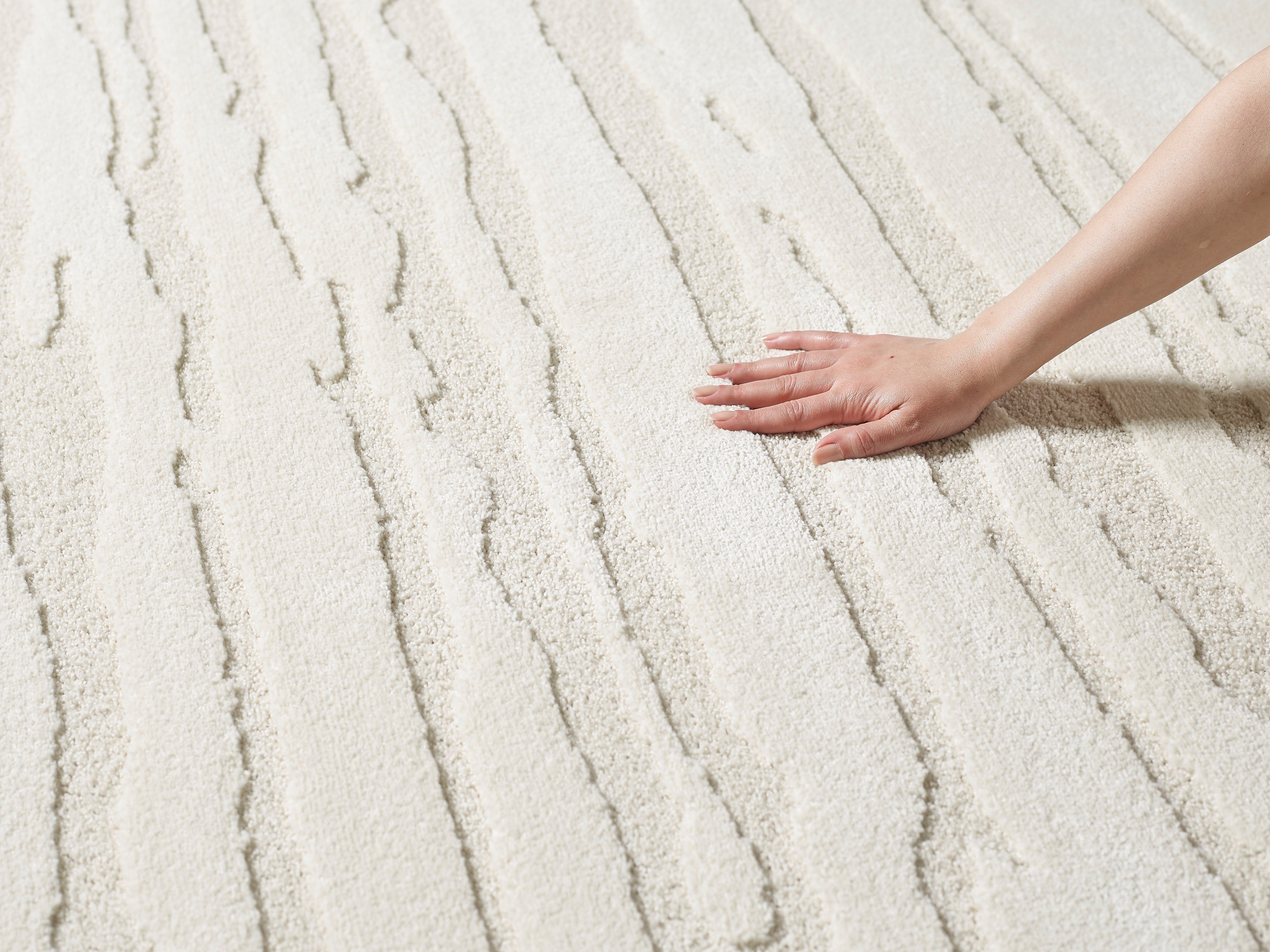 Teppich Everest - moderner Kurzflor mit Hoch-Tief-Effekt, the carpet, Höhe: 14 mm, 3D Effekt, hohe Flordichte und angenehm weich, exklusives Design