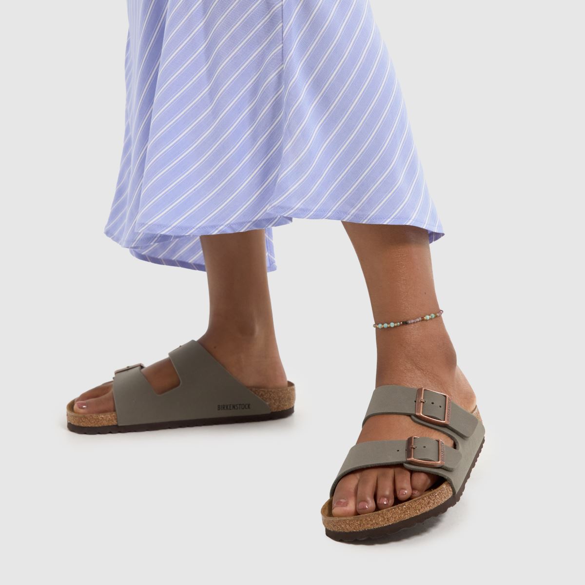 BIRKENSTOCK – Arizona – Stenfärgade sandaler