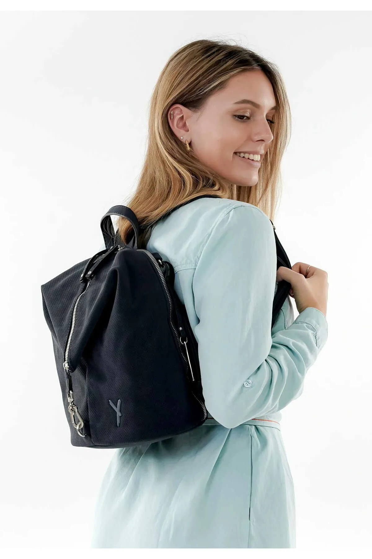 SURI FREY  Rucksack - Blau - Unifarben