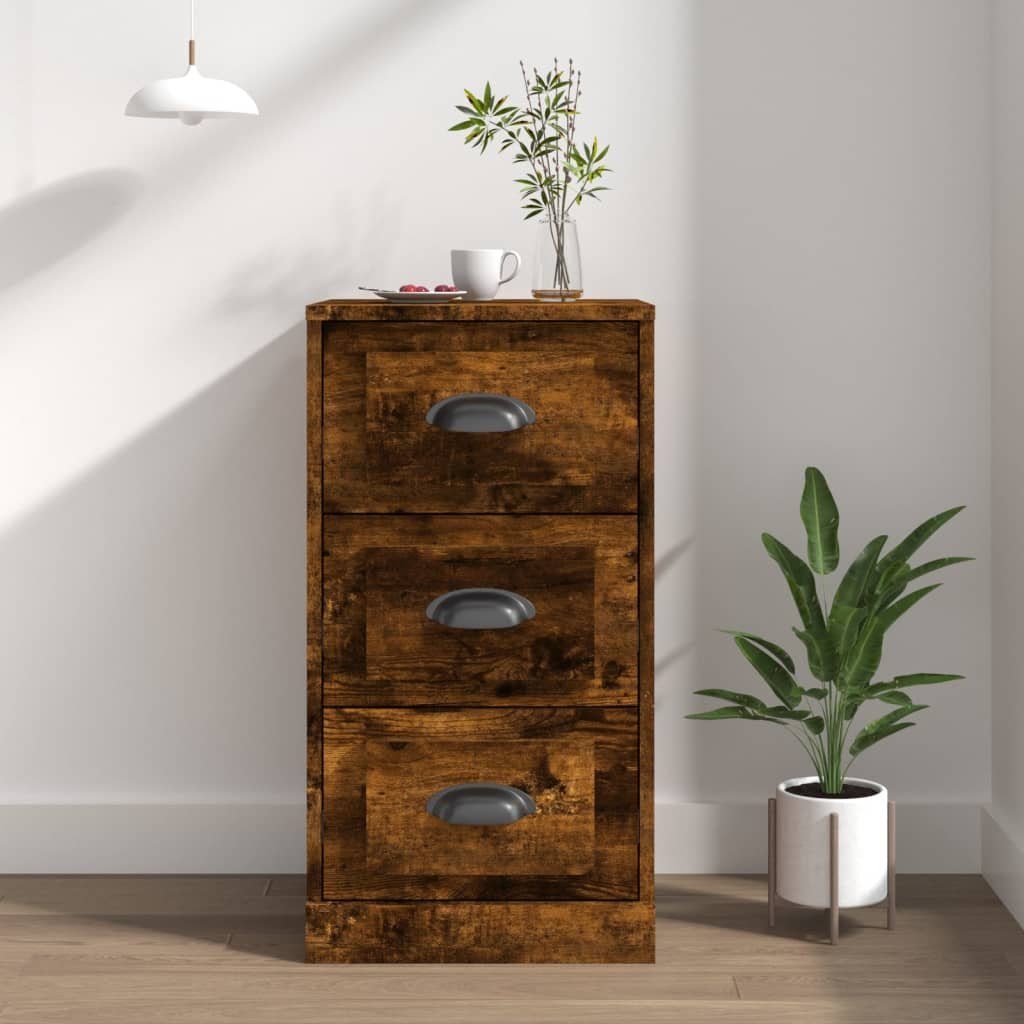 vidaXL Sideboard Sideboard Räuchereiche 36x35,5x67,5 cm Holzwerkstoff (1 St)