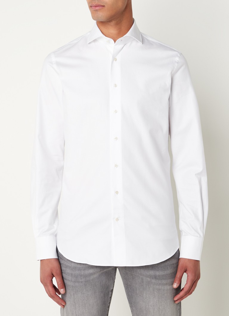Profuomo srajca regular fit z izrezanim ovratnikom