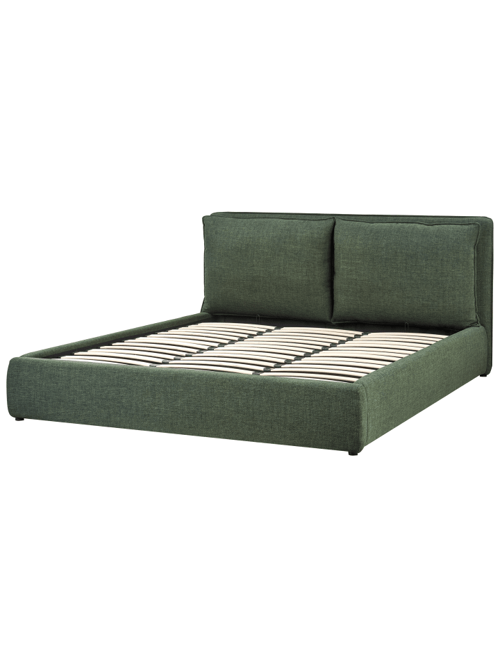 Beliani Doppelbett BAJONNA in Grün - (W) 204 x (H) 102 x (L) 235 cm günstig kaufen onesize