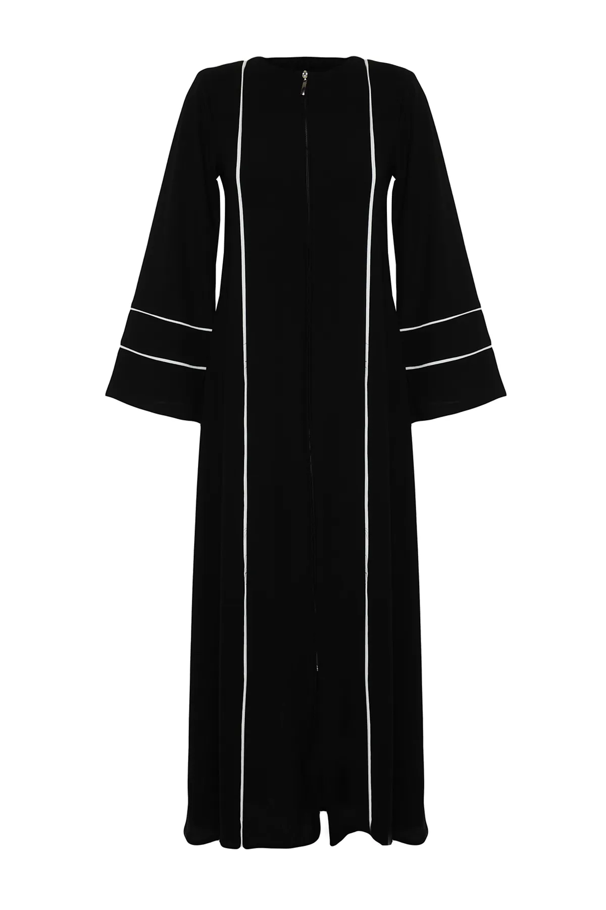 Trendyol Modest  Schwarze gewebte Kappe mit Paspelierung und Ferace TCTSS24KF00024