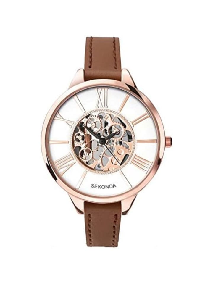 COFI 1453 Damen -Armbanduhr Analog Quartz Uhr in Braun günstig kaufen onesize