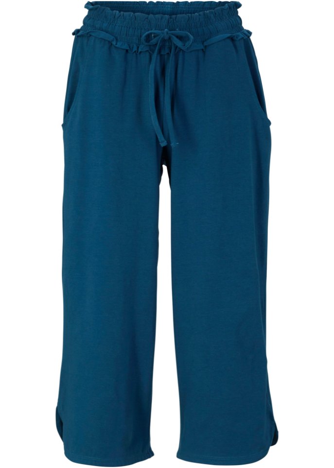 Weite Jersey-Culotte, 3/4-Länge mit Bequembund