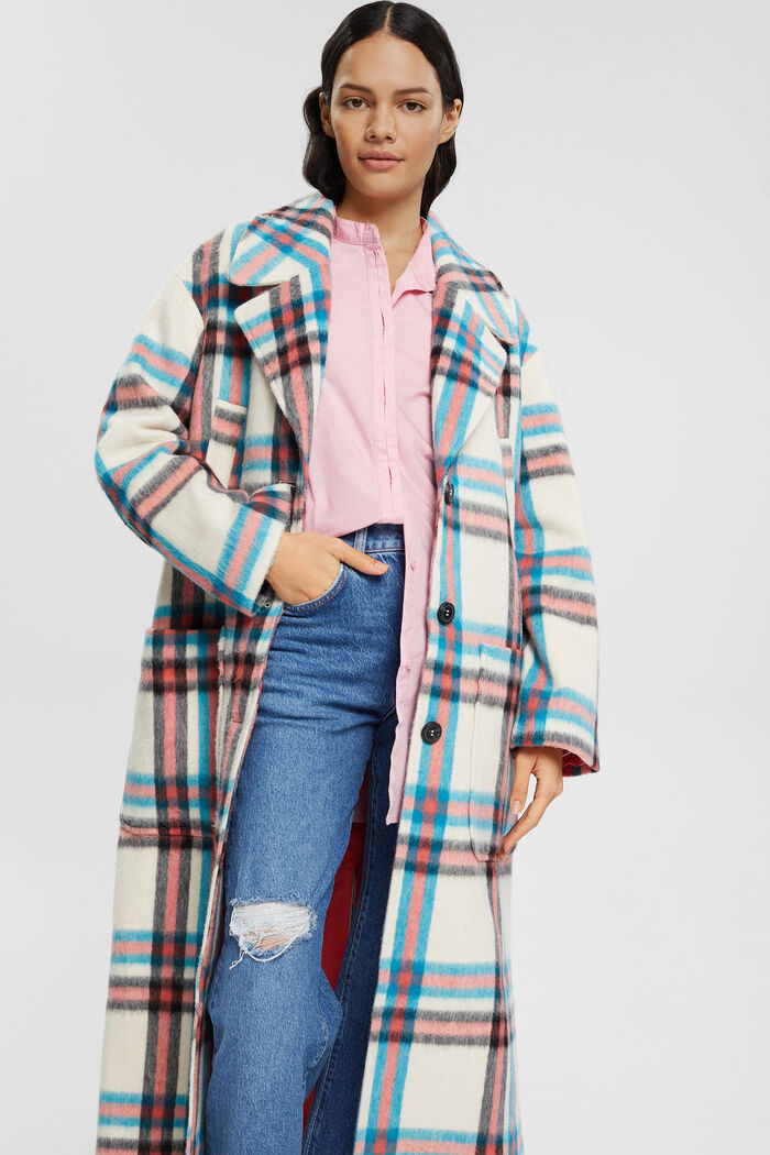 Bluse mit rundem Ausschnitt, organische Baumwolle