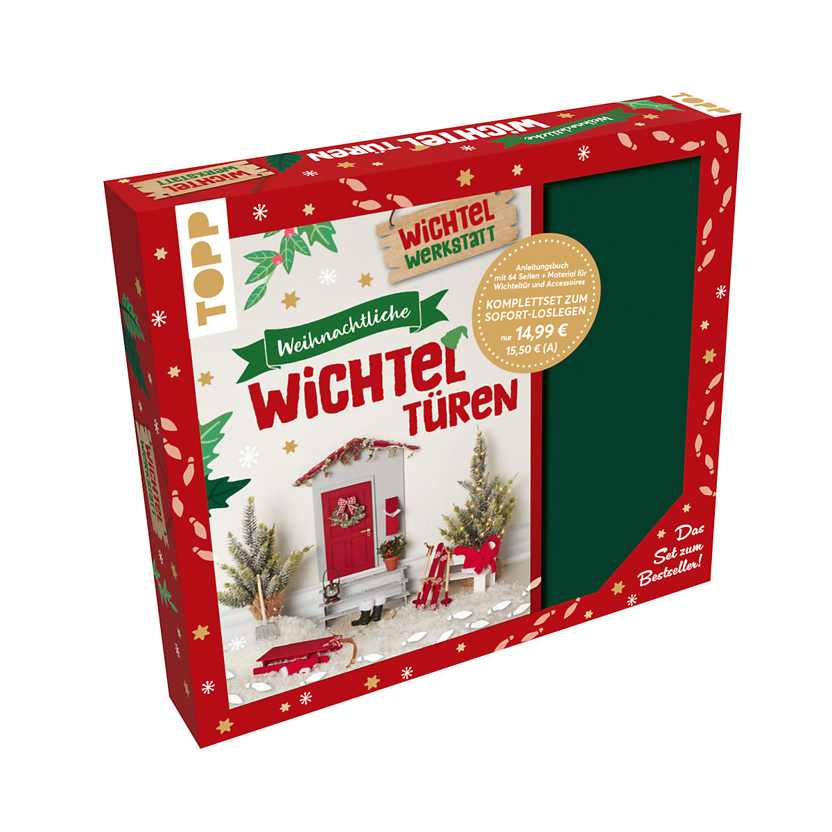Kreativ-Set: Weihnachtliche Wichteltüren. Anleitungsbuch mit Material zum Sofort-Loslegen. Set zum Spiegel-Bestseller