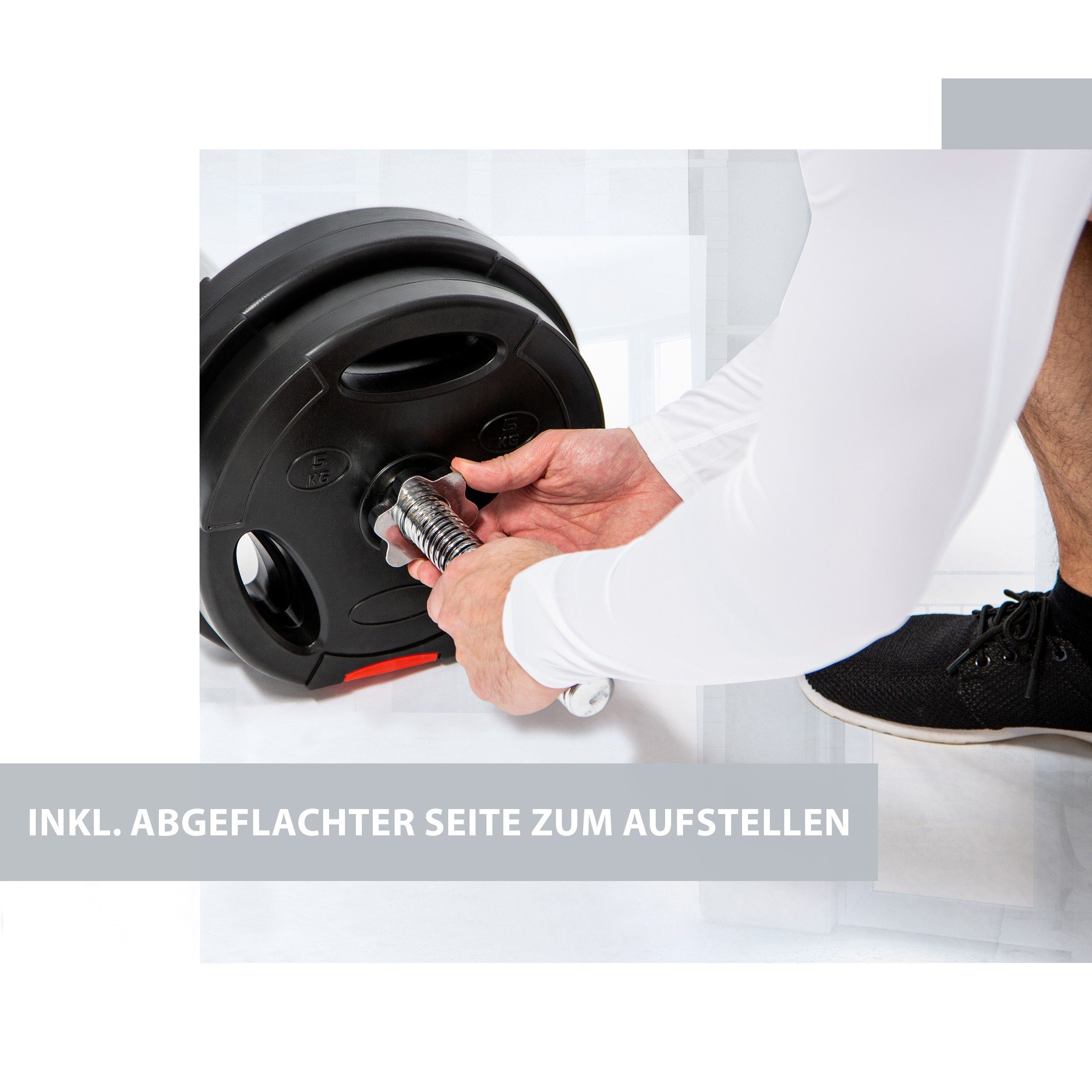 Zoomyo Gewichteplatten Hantelscheiben, Hanteln, Krafttraining, 15/25 Kg Set, 30 mm, (set, Hantelscheiben 4er-Set)