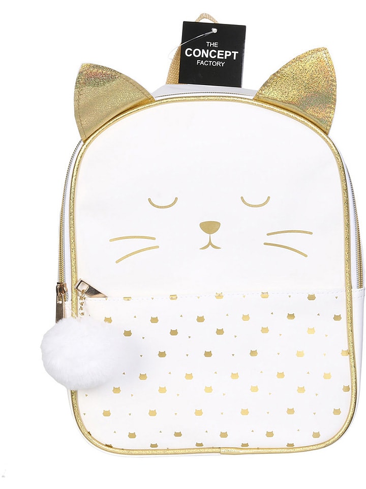 The Home Deco Kids Rucksack in Weiß/ Gold - (B)22 x (H)28 x (T)15 cm günstig kaufen onesize
