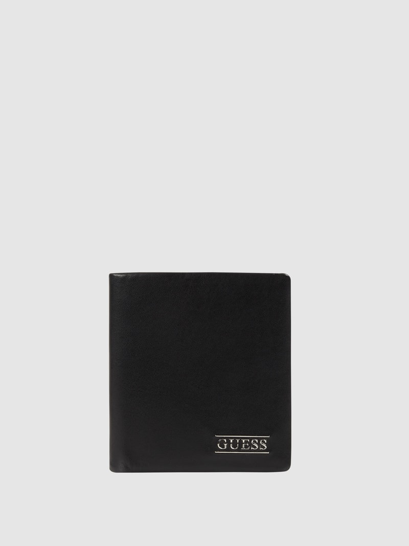 Portemonnaie aus Leder in schwarz