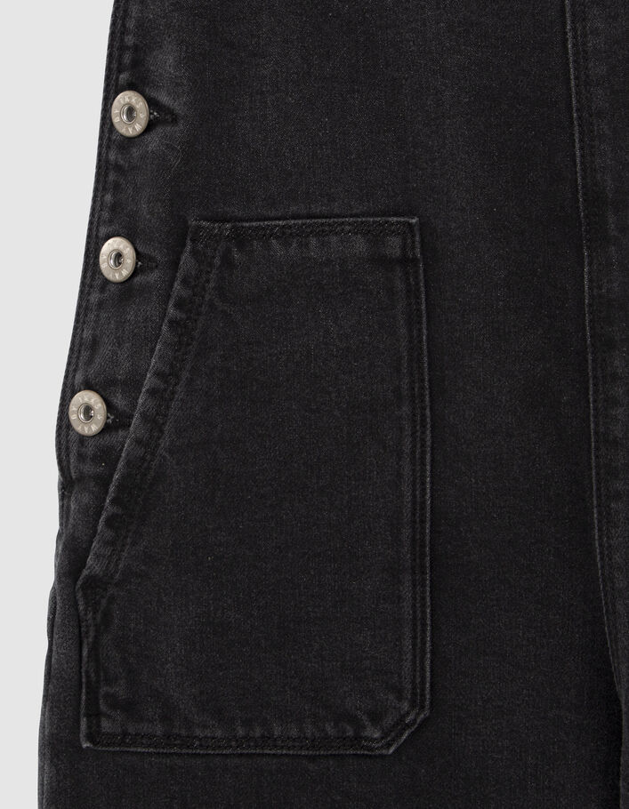 Salopette en jean gris fille