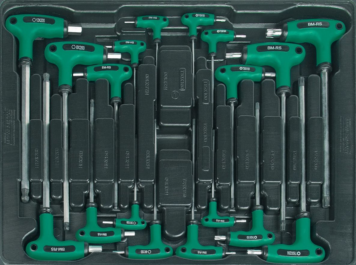 Brüder Mannesmann 28270 įrankių vežimėlis 321 dalis Green Line